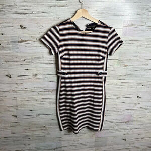 Banana republic striped dress blue white  size 0 petite tee shirt